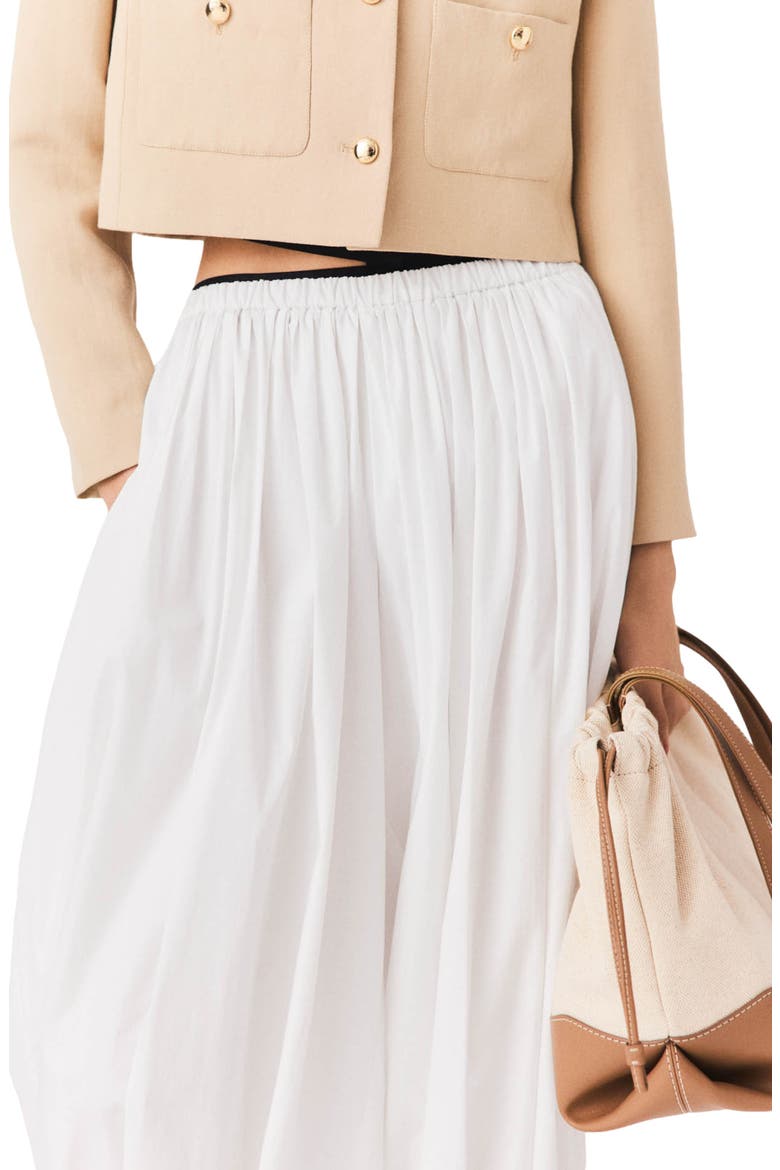 Harem cotton trousers, Alternate, color, White