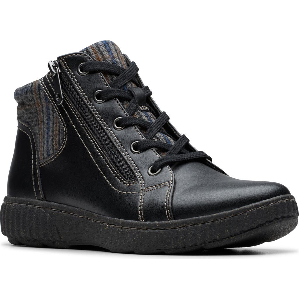 Clarks ® Caroline Spice Sneaker Boot In Black