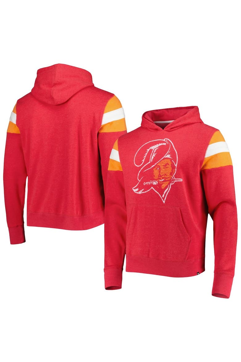 Men's '47 Red Tampa Bay Buccaneers Legacy Premier Nico Pullover Hoodie, Main, color, Red