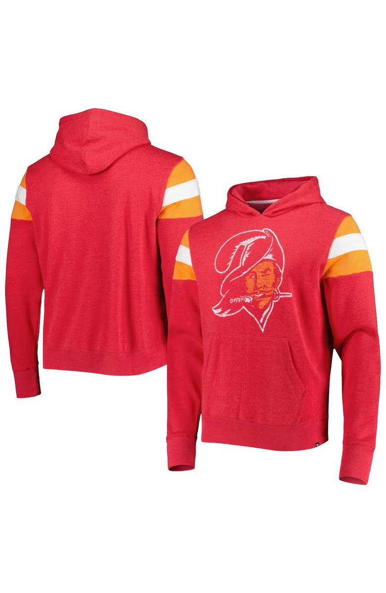 '47 Men's '47 Red Tampa Bay Buccaneers Legacy Premier Nico Pullover Hoodie, Main, color, Red