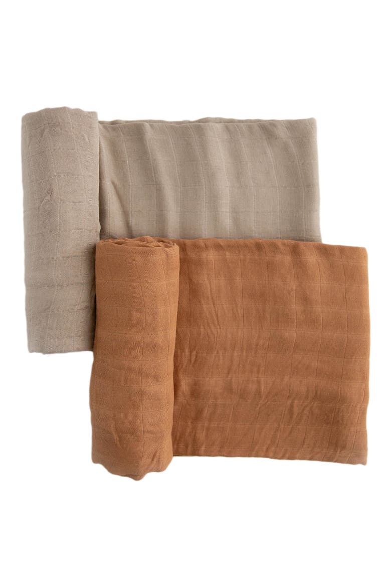 2-Pack Muslin Swaddle Blanket, Alternate, color, CARAMEL