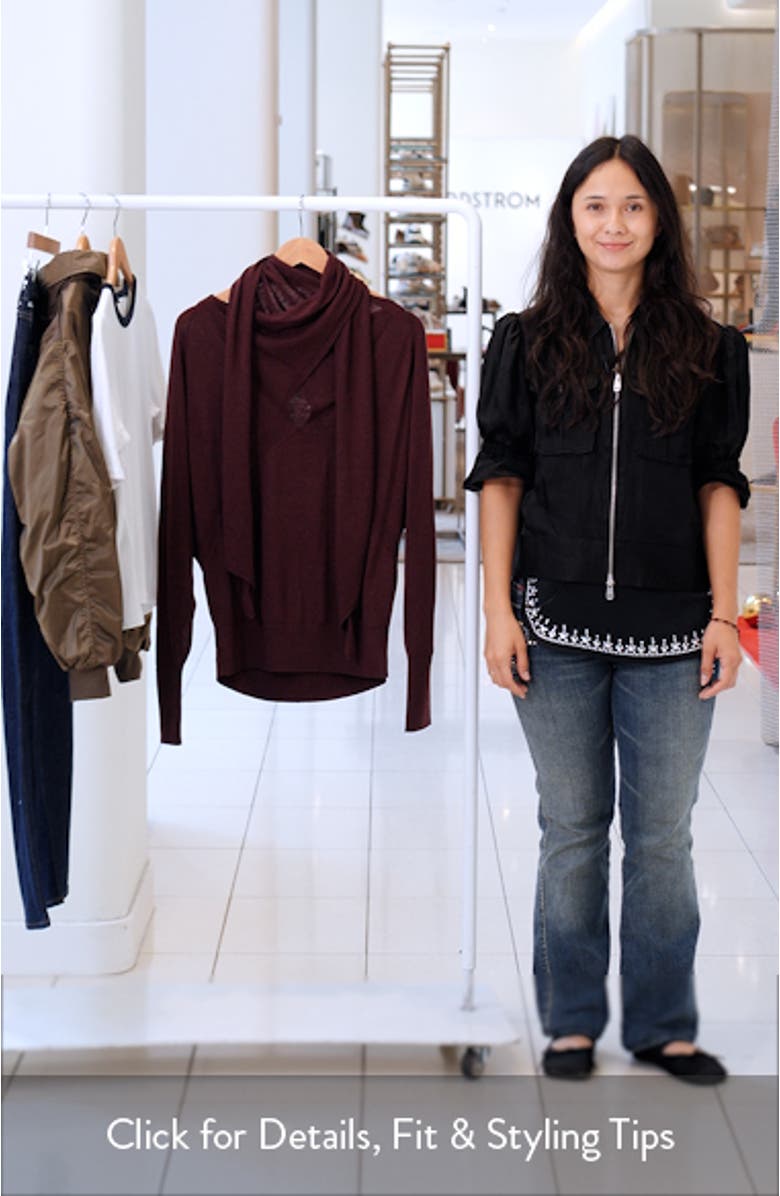 Alexis Scarf Wool Sweater, sales video thumbnail