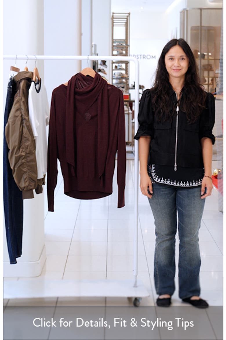 Alexis Scarf Wool Sweater video