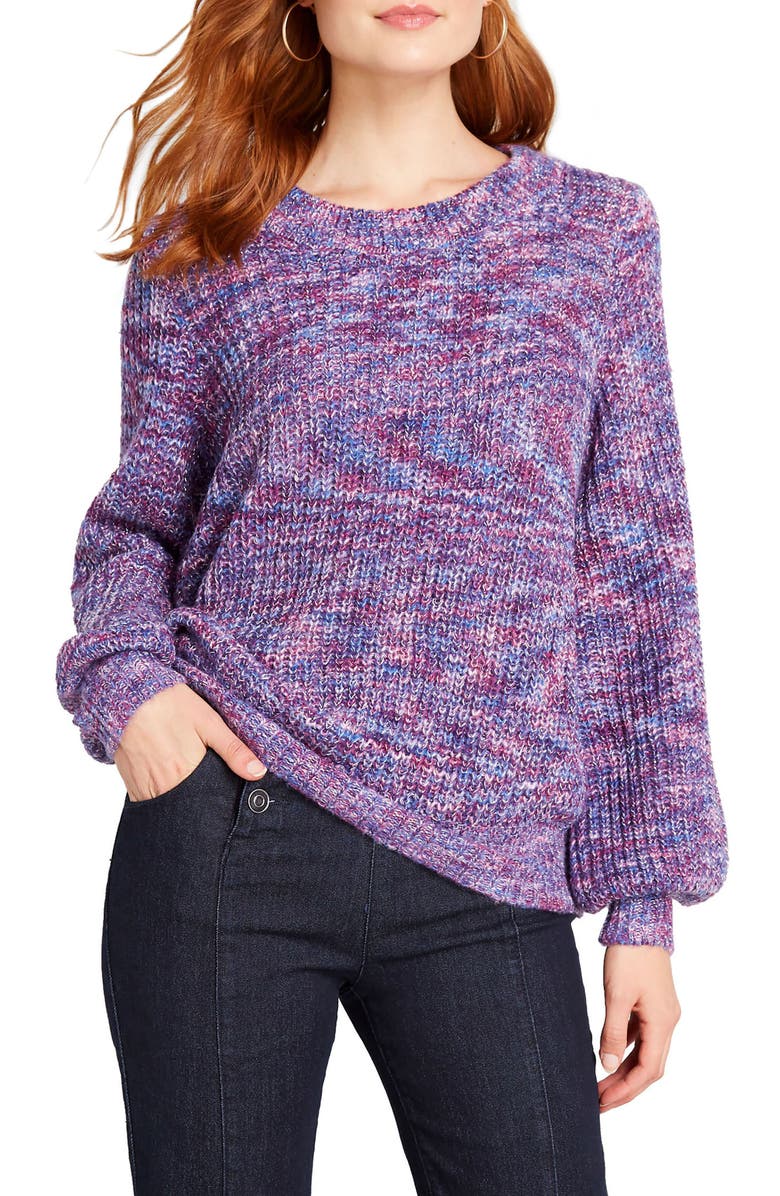 ModCloth Metallic Rainbow Yarn Sweater, Main, color, 