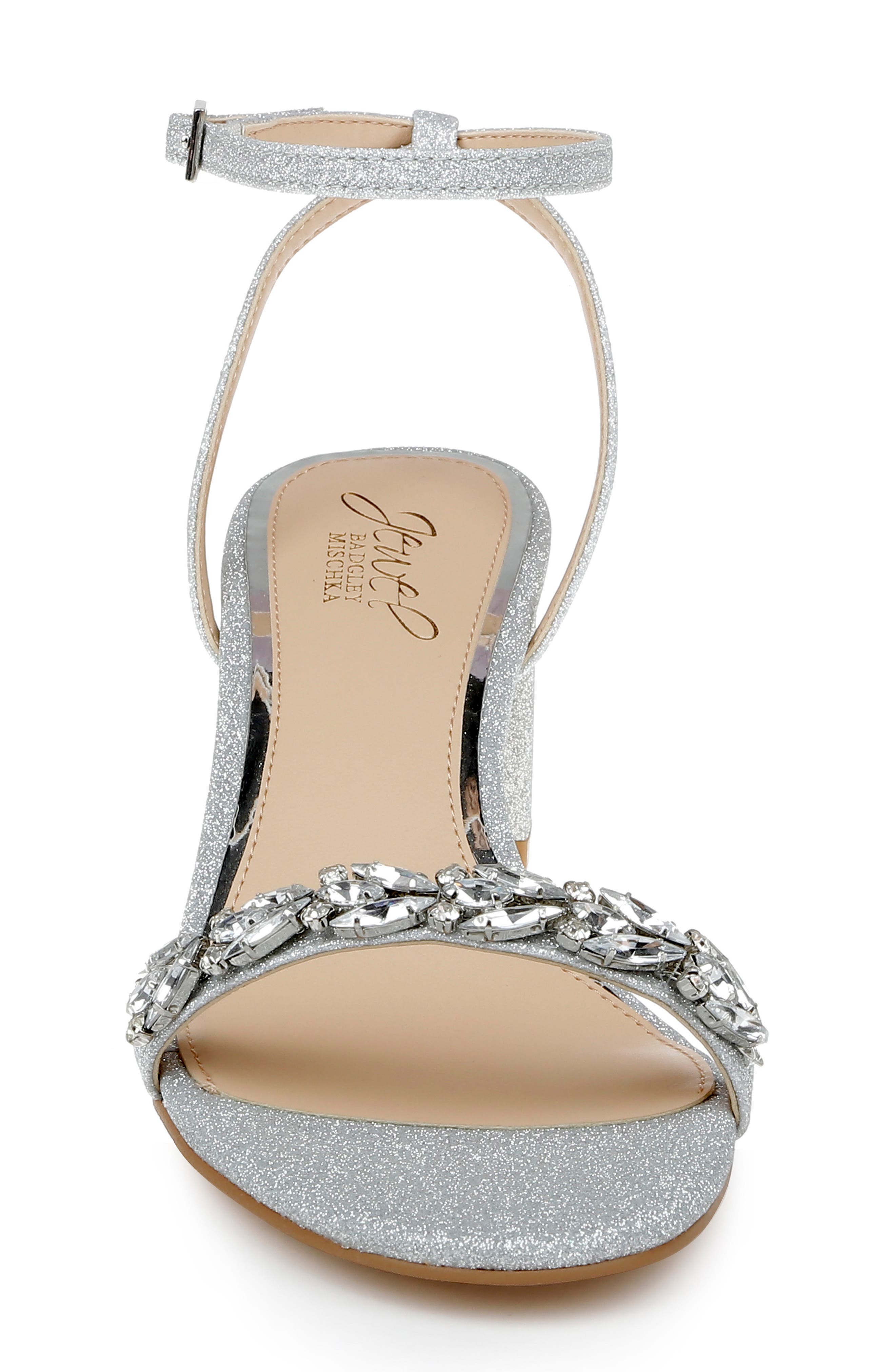 Jewel Badgley Mischka Danni Ankle Strap Sandal, Alternate, color, 
