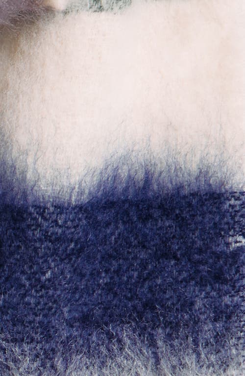 Susmie's Wool & Mohair Fringe Scarf In Multi