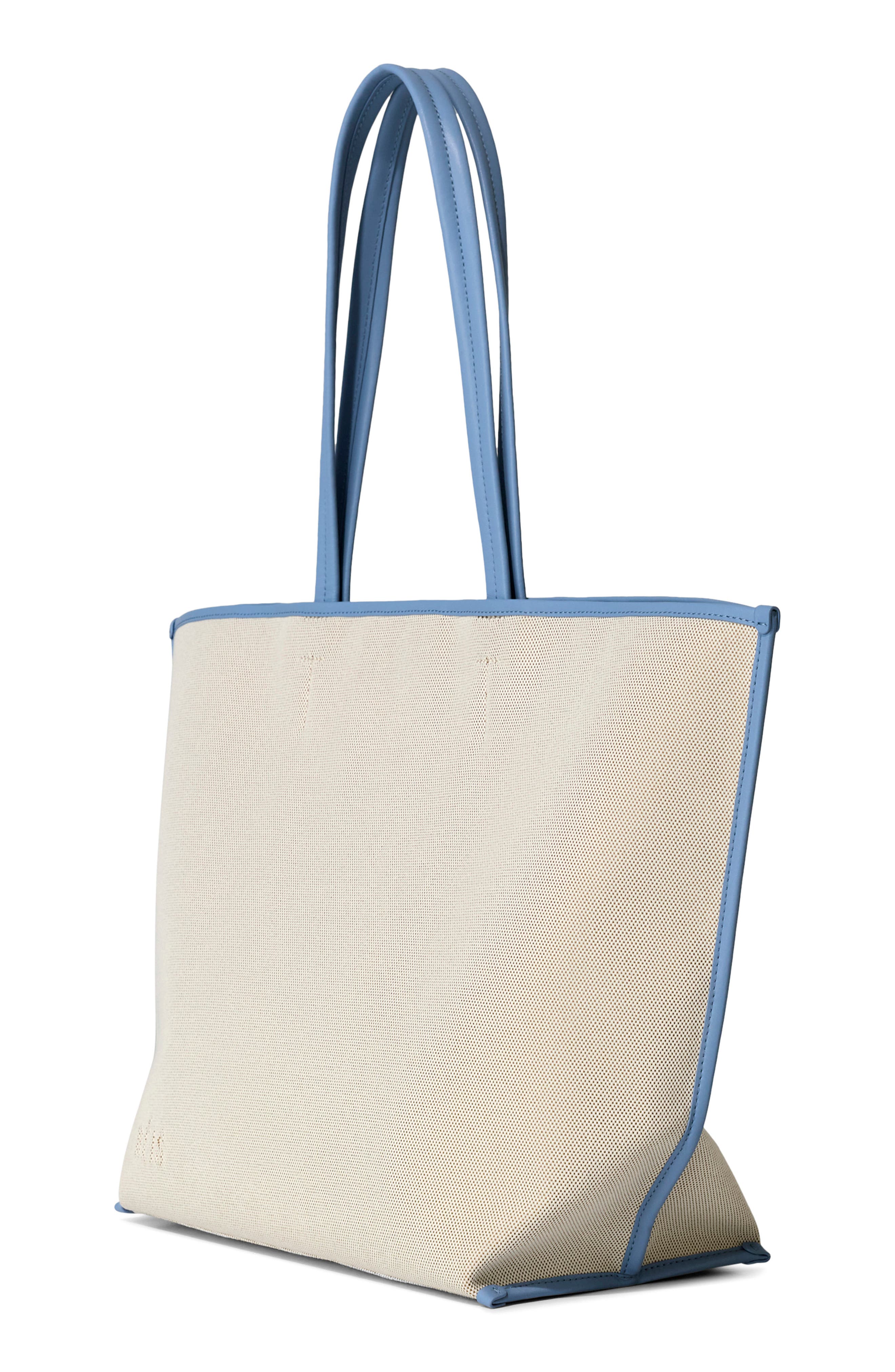 The Canvas & Leather Tote, Alternate, color, DUSTY BLUE