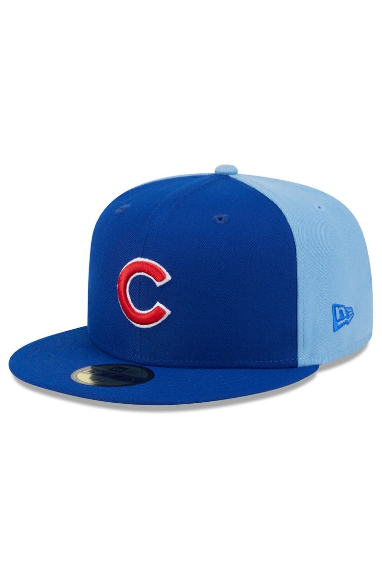 Men's New Era Royal/Light Blue Chicago Cubs Gameday Sideswipe 59FIFTY Fitted Hat, Alternate, color, Royal