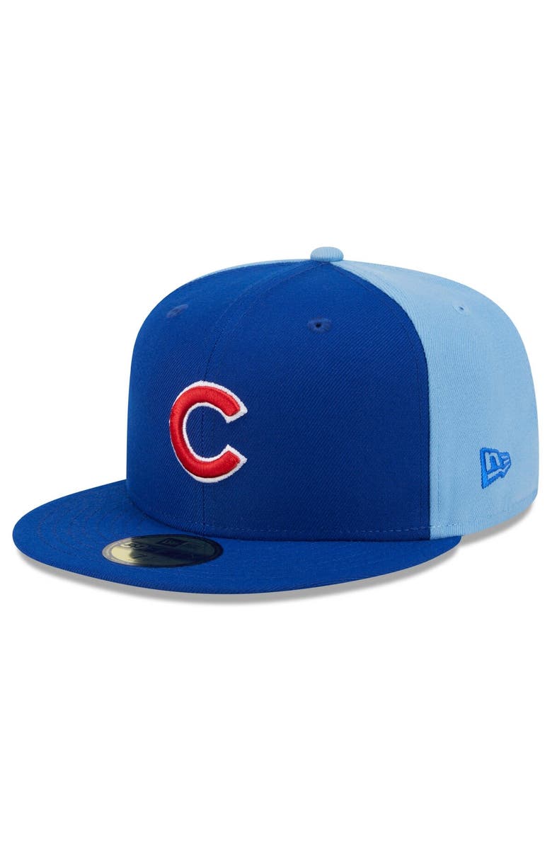New Era Men's New Era Royal/Light Blue Chicago Cubs Gameday Sideswipe 59FIFTY Fitted Hat, Alternate, color, Royal