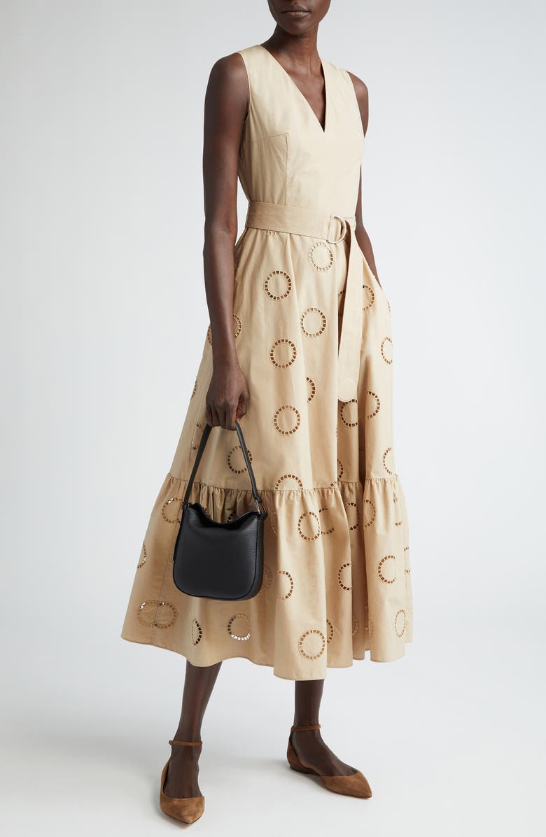 Akris Mini Anna Leather Hobo Bag, Alternate, color,