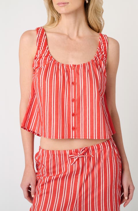 Stripe Scoop Neck Tank
