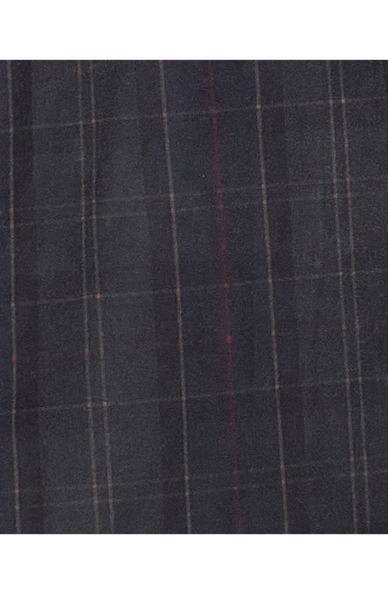 Barbour Swainby Windowpane Plaid Waxed Cotton Barn Jacket, Alternate, color, 