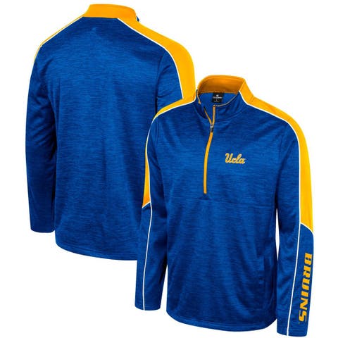 Men's Colosseum Blue UCLA Bruins Marled Half-Zip Jacket