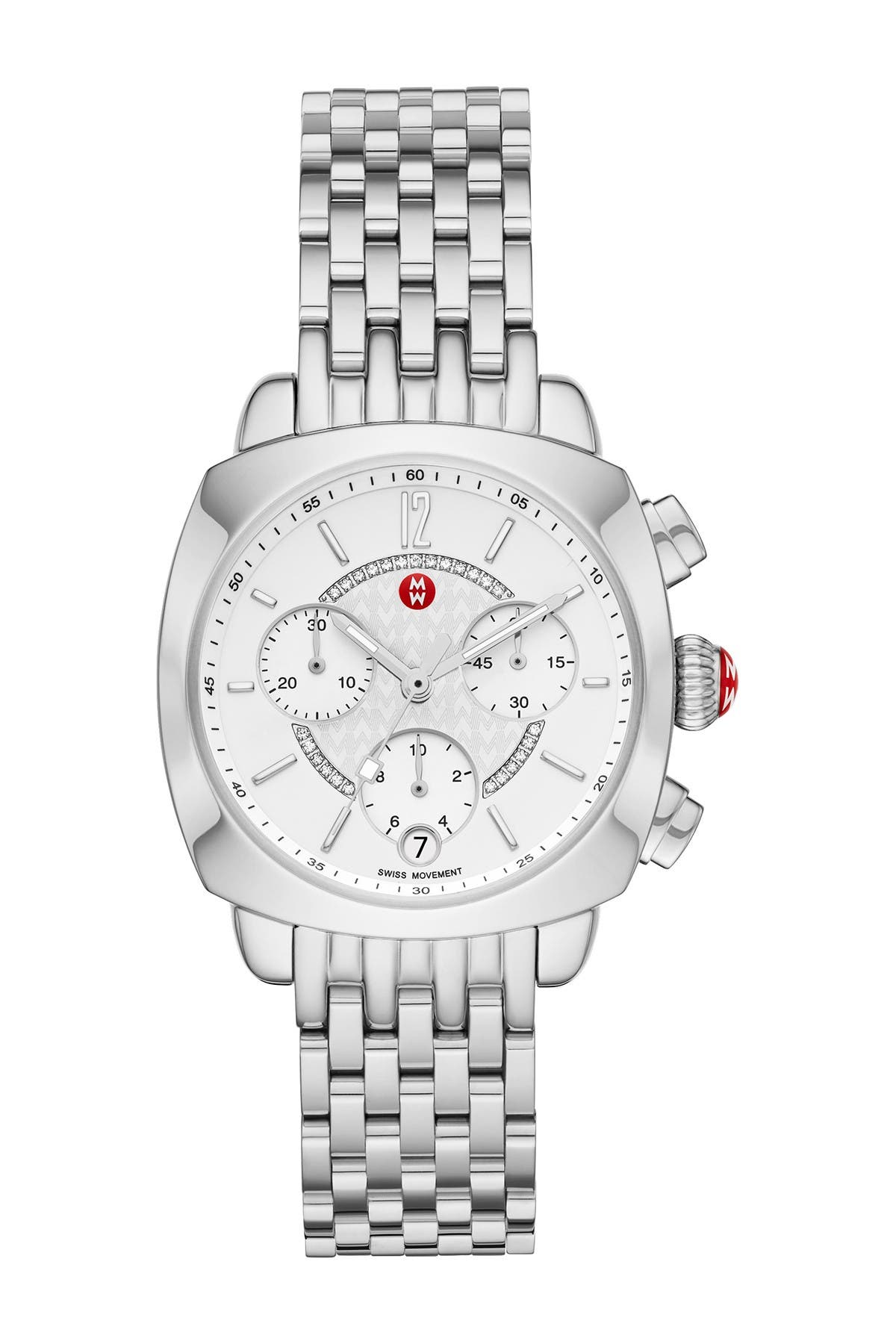 MICHELE Women's Ascalon Diamond Bracelet Watch, 34mm x 41mm - 0.05 ctw