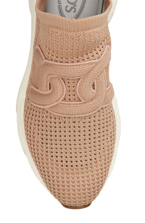 Tod's Womens Tods Sport Run 54c Calzino Logo-embellished Mesh-knit Low-top Trainers In Ballerina
