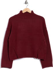 MAX STUDIO Exposed Seam Turtleneck Sweater