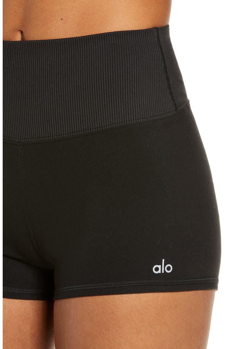 Aura Bike Shorts, Alternate, color, BLACK