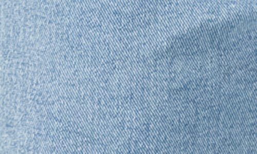 Princess Polly Pyrene Raw Hem Straight Leg Jeans In Blue