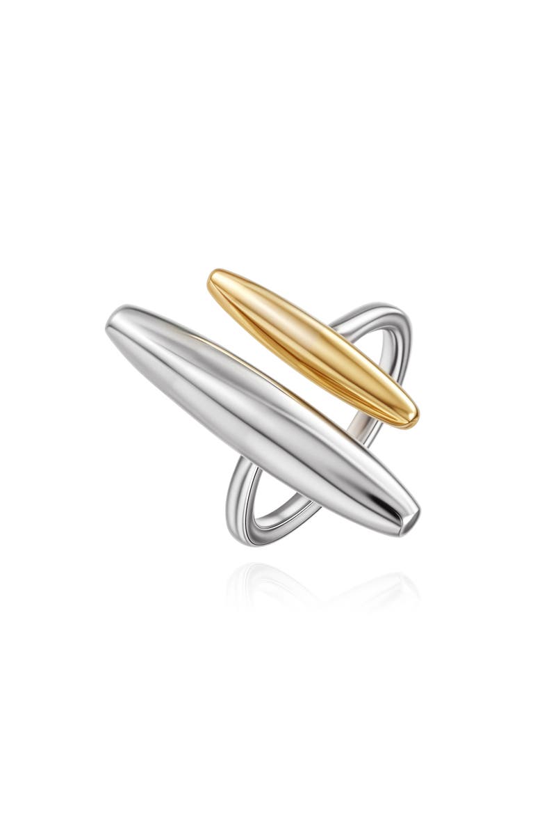 Pebble Open Band Ring, Main, color, TWO-TONE
