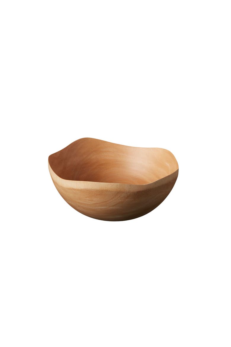Kiln Mango Wood Wave Edge Bowl, Main, color, Mango