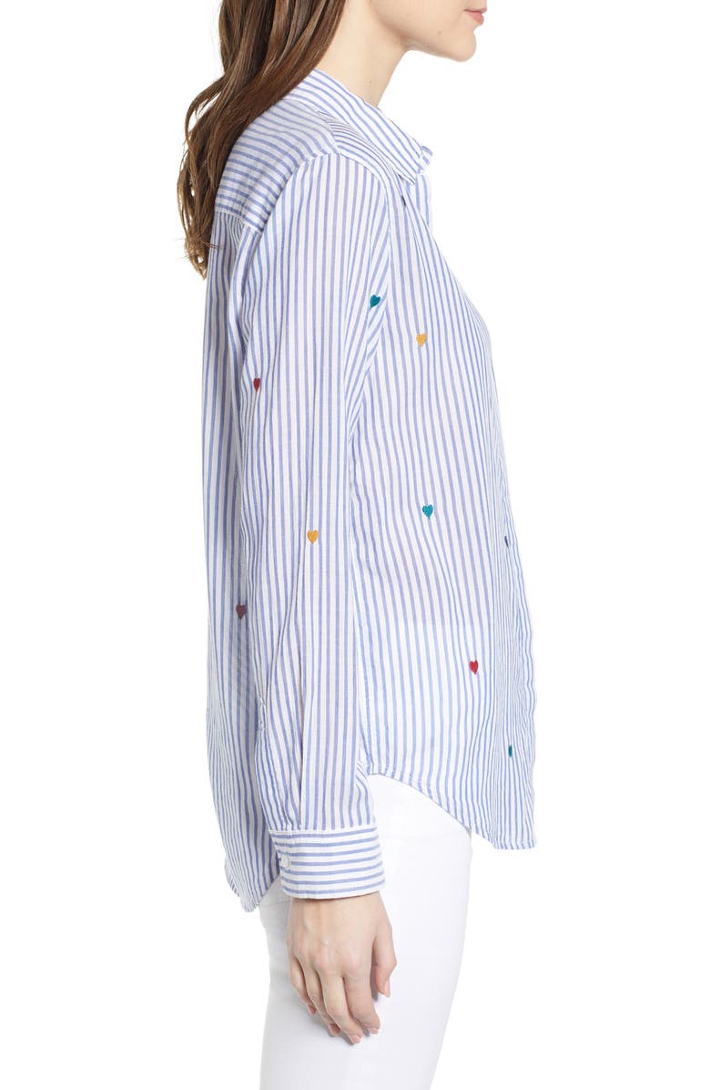 Rails Taylor Embroidered Stripe Shirt, Alternate, color,