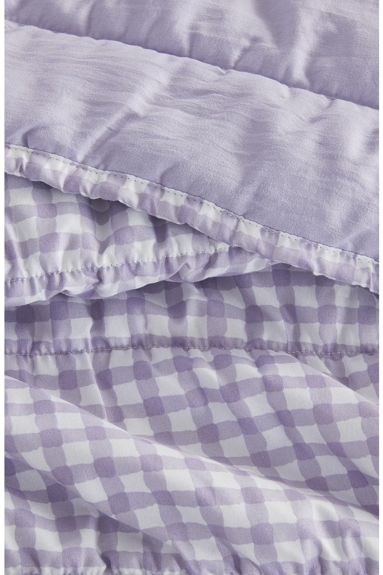 Gingham Quilt Set, Alternate, color, PURPLE
