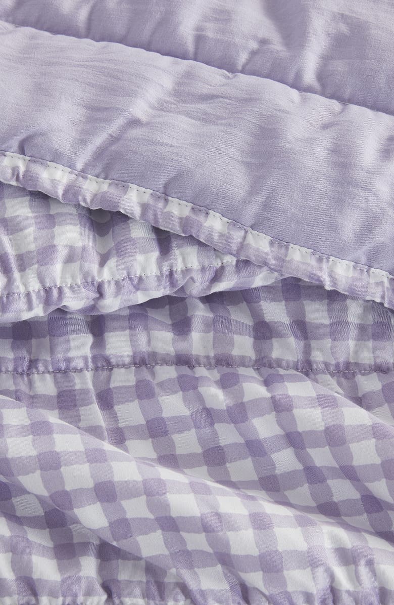 Woven & Weft Gingham Quilt Set, Alternate, color, Purple