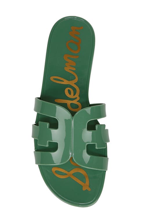 Sam Edelman Bay Jelly Slide Sandal Green Garden Jelly In Green Garden