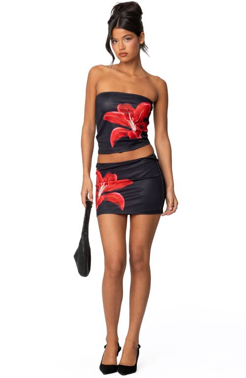 Shop Edikted Tiger Blossom Miniskirt
