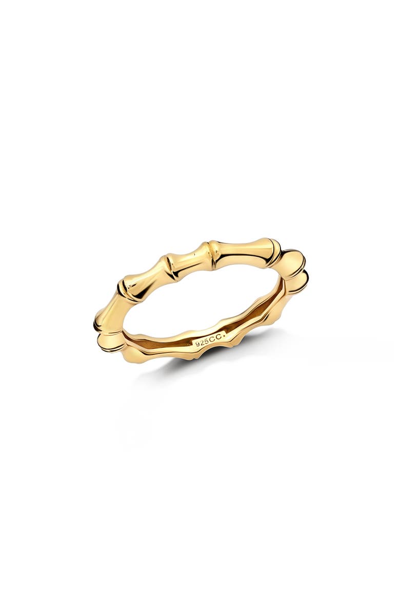 Bamboo Band Ring, Main, color, GOLD