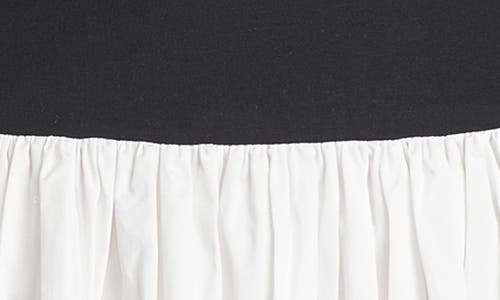 Wayf Lilah Bubble Hem Minidress In Black