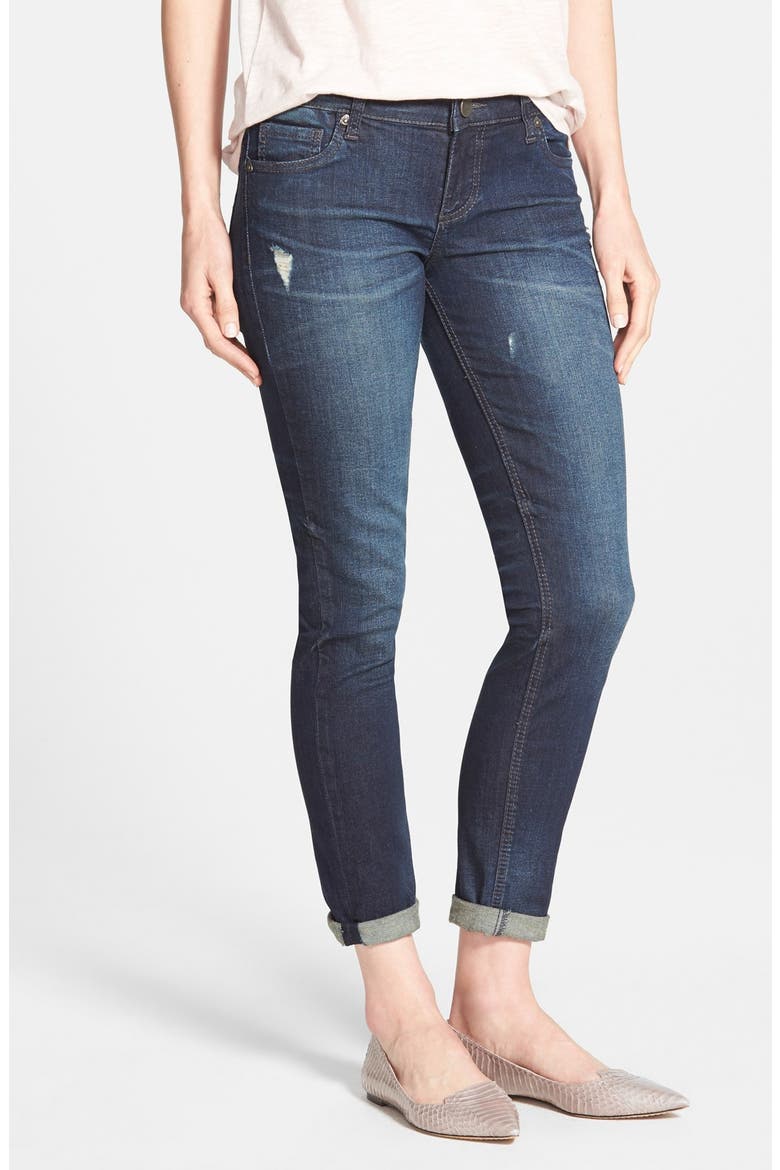 'Catherine' Distressed Boyfriend Jeans, Main, color, SAGACIOUS