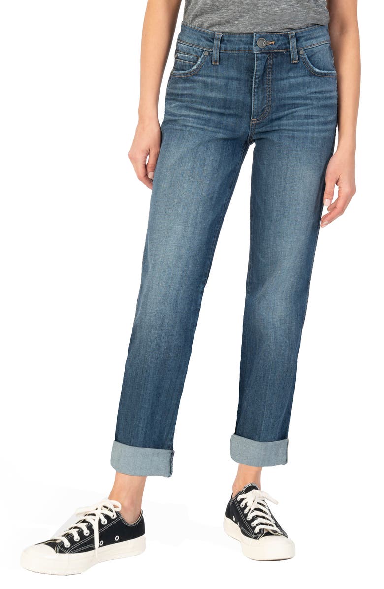 KUT from the Kloth Catherine Ab Fab High Waist Boyfriend Jeans, Main, color,