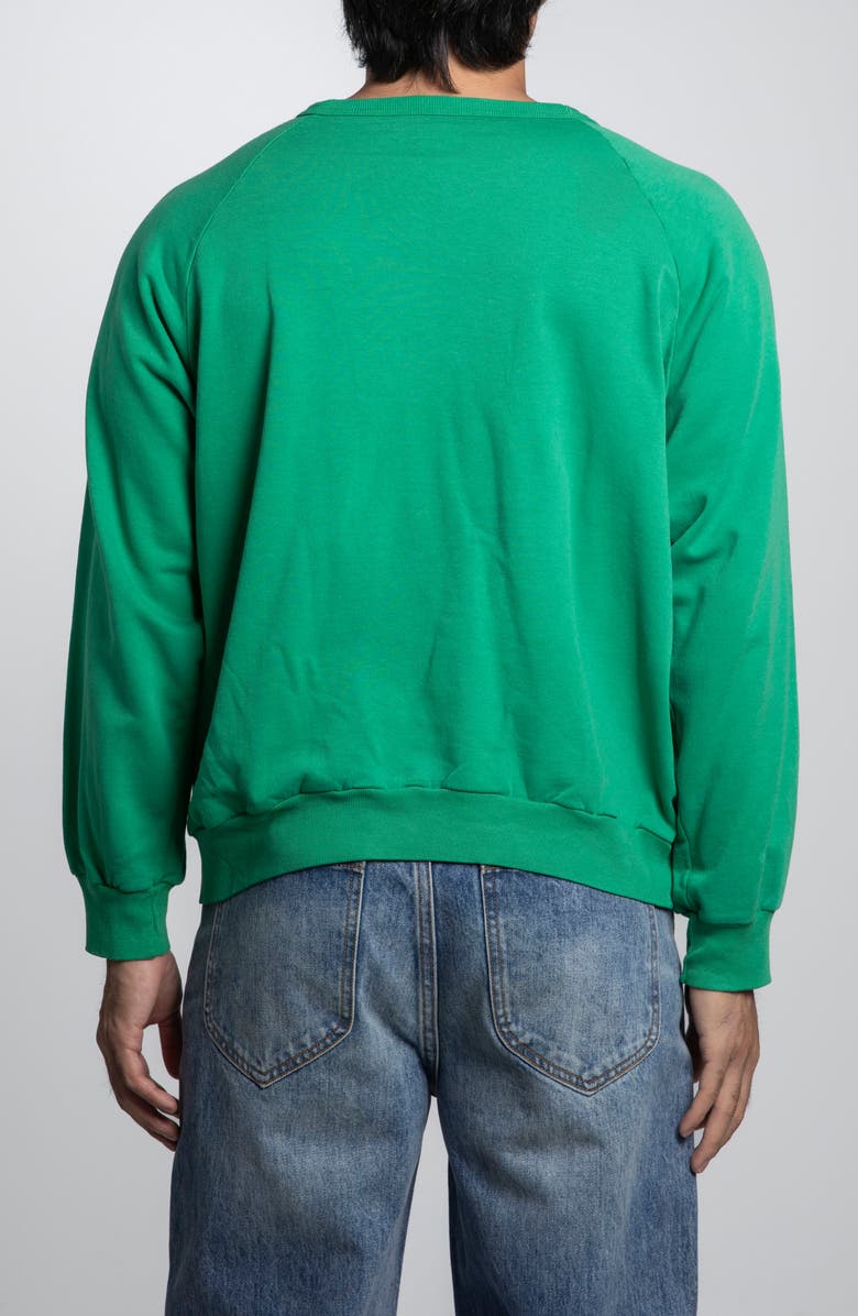 Elwood Vintage Holmes Huskies Crewneck Sweatshirt, Alternate, color, Green