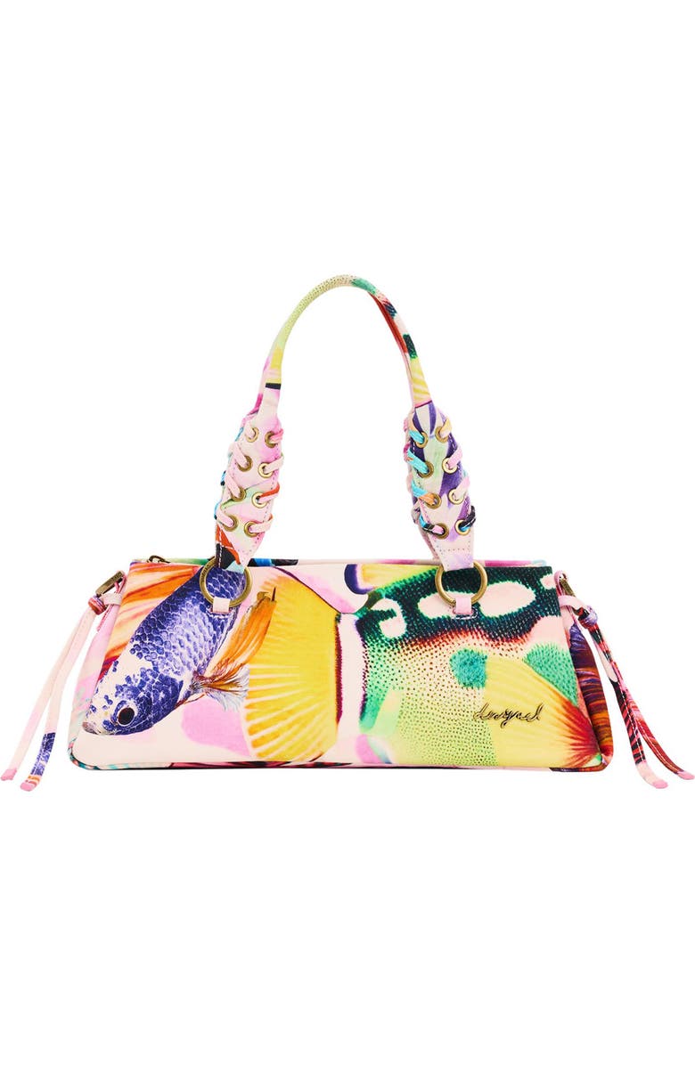 Desigual Denim Shoulder Bag, Main, color,