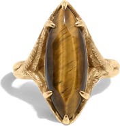 Awe Inspired Raven Talon Gemstone Ring
