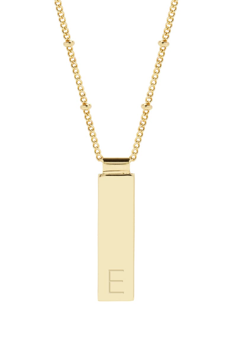 Maisie Initial Pendant Necklace, Main, color, GOLD E