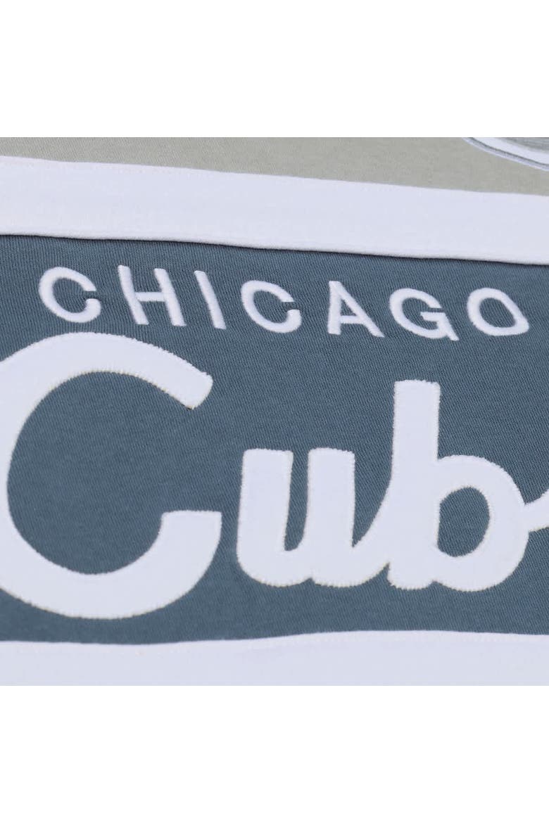 Men's Mitchell & Ness  Gray Chicago Cubs Cooperstown Collection Thunderstorm Head Coach Hoodie, Alternate, color, Gray