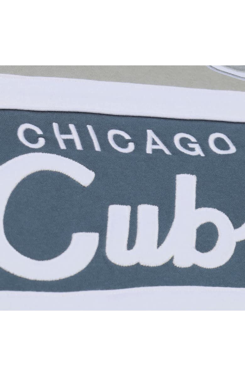 Mitchell & Ness Men's Mitchell & Ness  Gray Chicago Cubs Cooperstown Collection Thunderstorm Head Coach Hoodie, Alternate, color, Gray