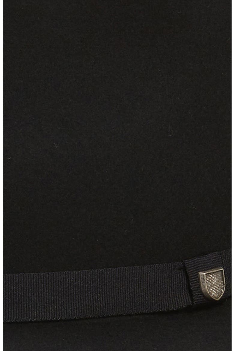 Messer Packable Wool Fedora, Alternate, color, BLACK/BLACK
