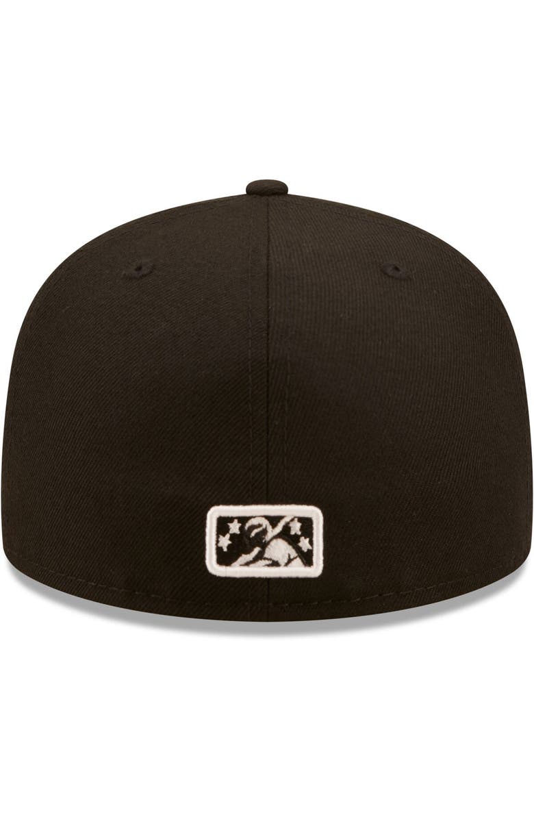 New Era Men's New Era Black El Paso Chihuahuas Authentic Collection 59FIFTY Fitted Hat, Alternate, color, 