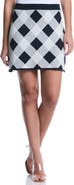 Laundry by Shelli Segal Checkered Pattern Sweater Skirt