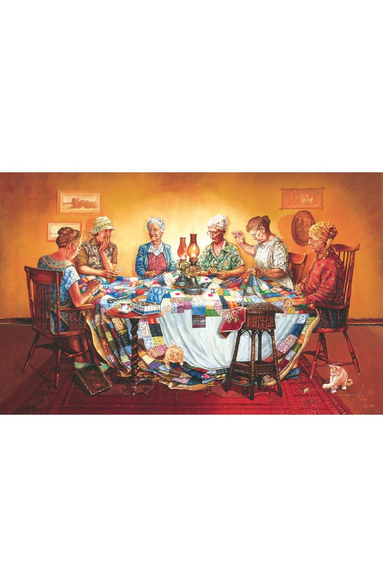 Sunsout A Quilting Party 550 piece Jigsaw Puzzle for Adults, Alternate, color, Multicolor