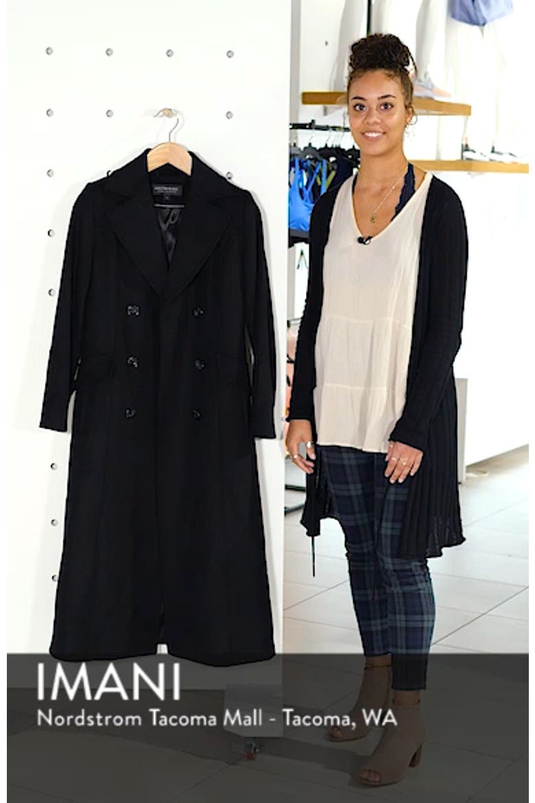 Double Breasted Long Wool Coat video