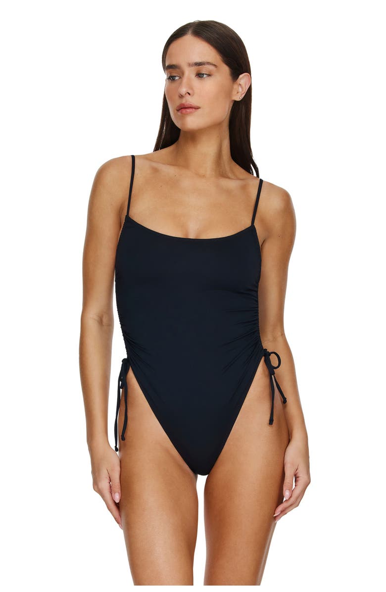 Flirtt Gottex Midnight Adjustable One Piece, Main, color, Black