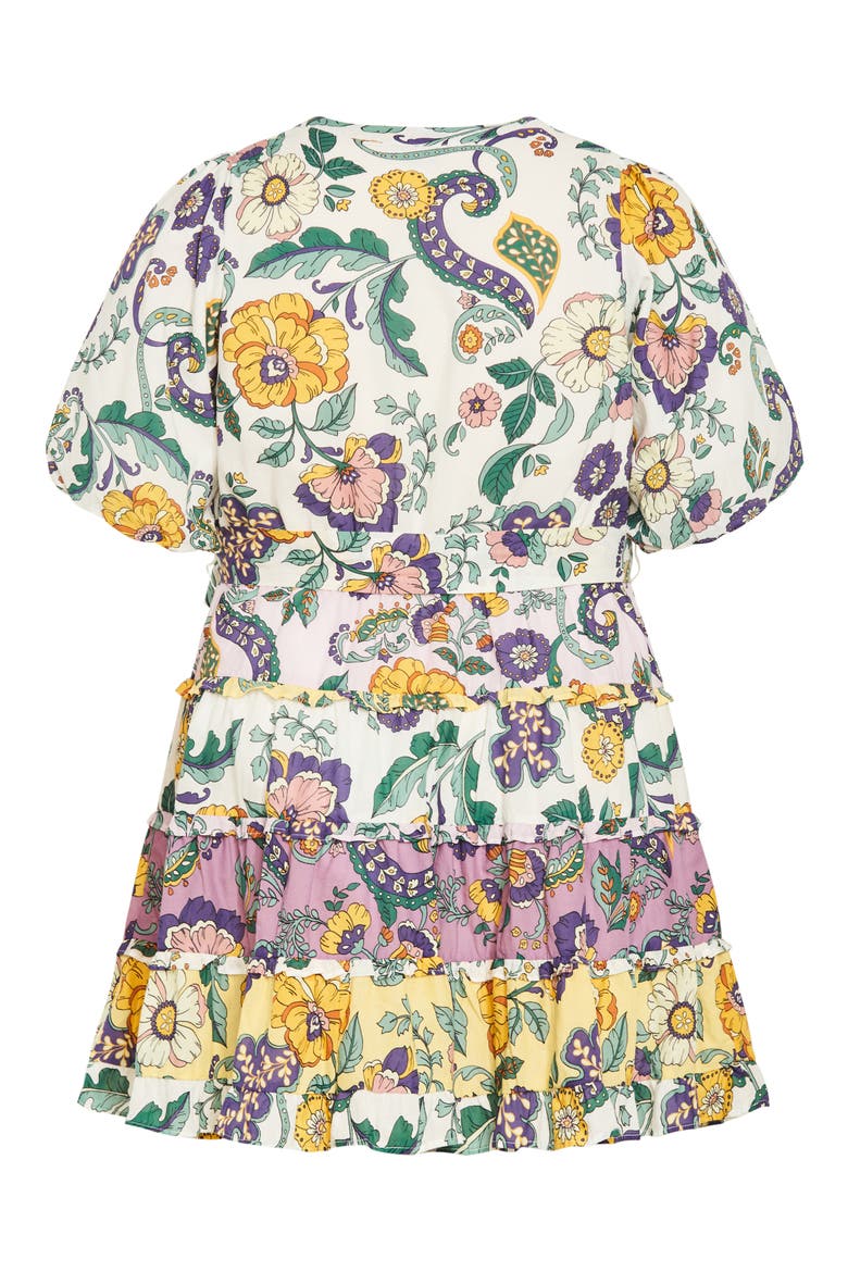 Leona Tie Waist Cotton Dress, Alternate, color, JACARANDA PURPLE