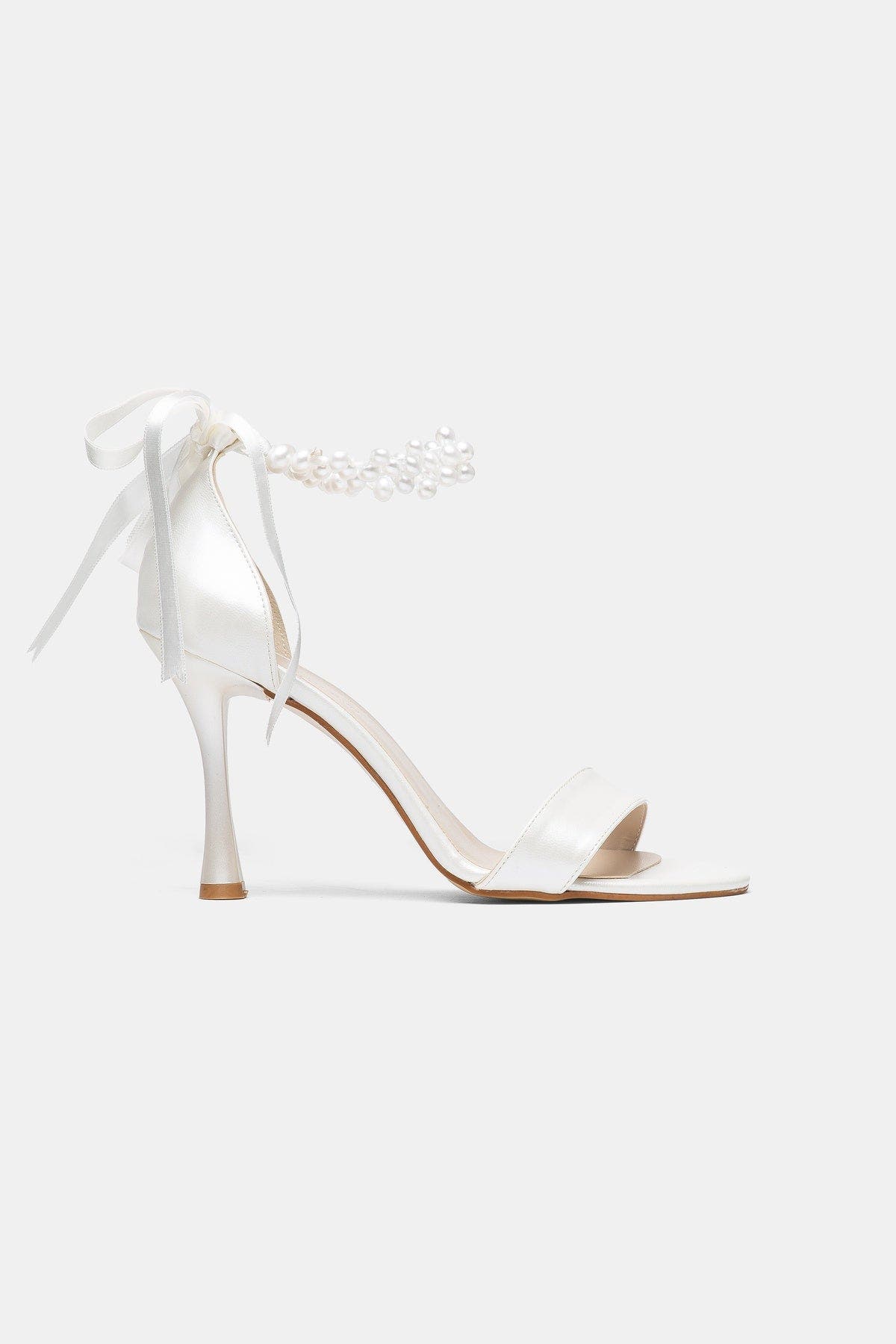 Felicity Stiletto Bridal Sandal, Alternate, color, Ivory