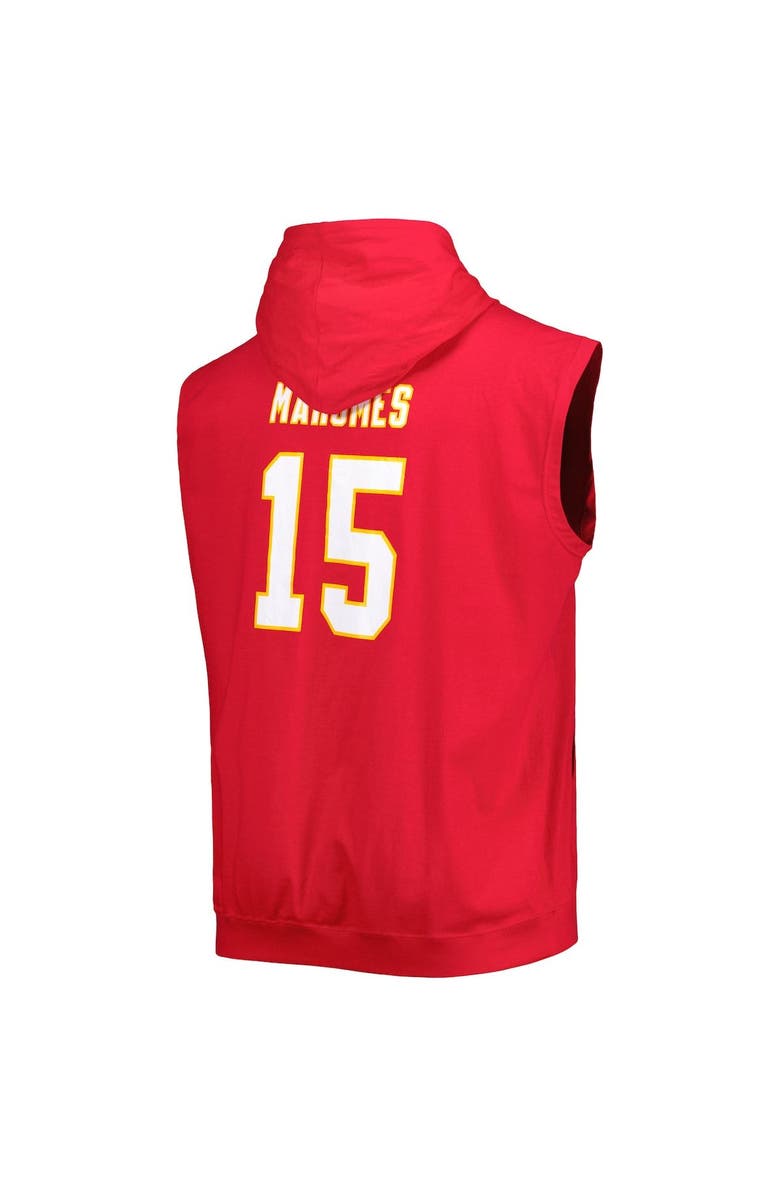 PROFILE Men's Profile Patrick Mahomes Red Kansas City Chiefs Big & Tall Muscle Pullover Hoodie, Alternate, color, 