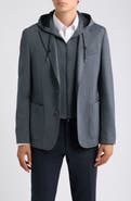 BOSS Hanry Jersey Sport Coat with Hooded Bib