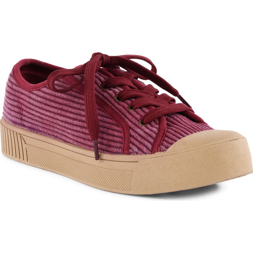 Bc Footwear Bright Star Sneaker In Burgundy